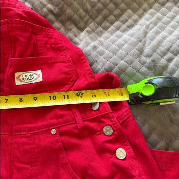 Lana Roux Red Overalls - Picture 4 of 6
